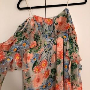 Alice and Olivia floral blouse